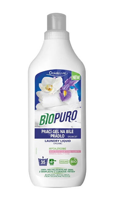 Zobrazit detail výrobku Biopuro Tekutý prací gel na bílé prádlo (35 praní) 1 l Zobrazit detail výrobku Biopuro Tekutý prací gel na bílé prádlo (35 praní) 1 l