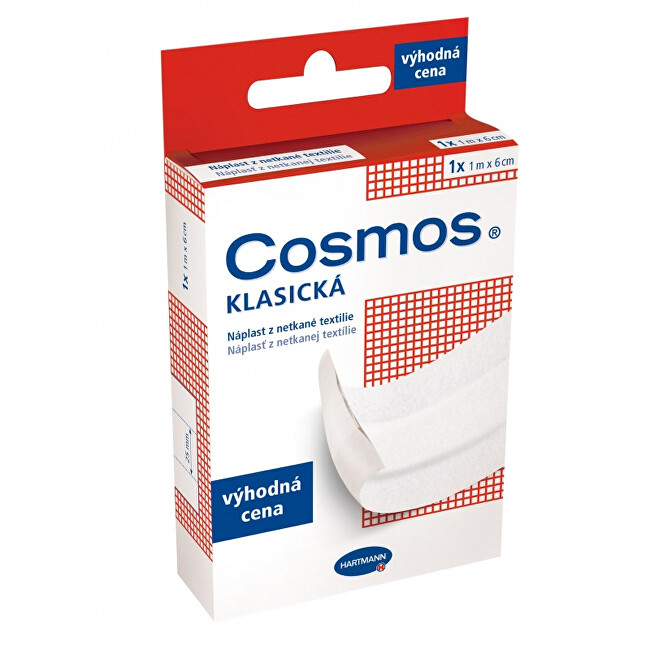 Cosmos Cosmos Klasická náplast z netkané textilie 6 cm x 1 m