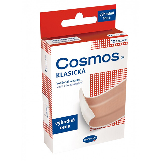 Cosmos Cosmos Klasická voděodolná náplast 6 cm x 1 m