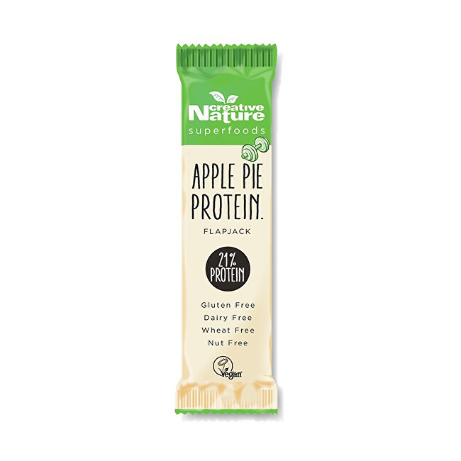 Zobrazit detail výrobku Creative Nature Creative Nature Protein Flapjack jablečný koláč 40 g Zobrazit detail výrobku Creative Nature Creative Nature Protein Flapjack jablečný koláč 40 g