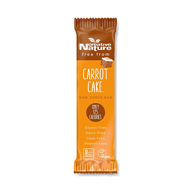 Zobrazit detail výrobku Creative Nature Creative Nature Raw Snack Bar mrkvový koláč 38 g Zobrazit detail výrobku Creative Nature Creative Nature Raw Snack Bar mrkvový koláč 38 g