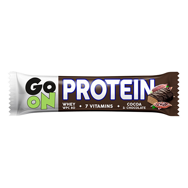 Zobrazit detail výrobku Vieste GO ON Proteinová tyčinka s příchutí kakaa 50 g Zobrazit detail výrobku Vieste GO ON Proteinová tyčinka s příchutí kakaa 50 g