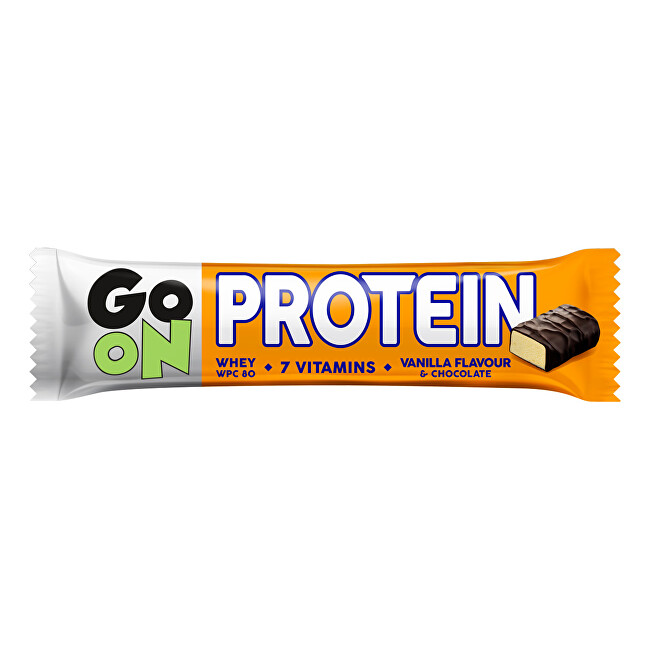 Zobrazit detail výrobku Vieste GO ON Proteinová tyčinka s příchutí vanilky 50 g Zobrazit detail výrobku Vieste GO ON Proteinová tyčinka s příchutí vanilky 50 g