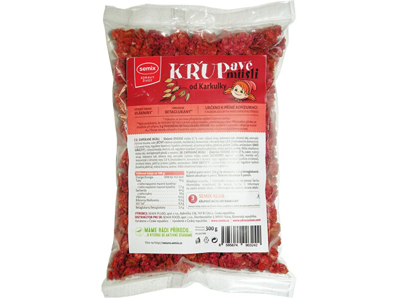 Zobrazit detail výrobku Semix Křupavé musli od Karkulky 300g Zobrazit detail výrobku Semix Křupavé musli od Karkulky 300g