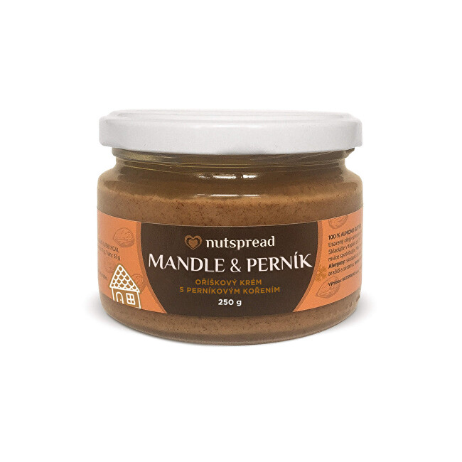Zobrazit detail výrobku Nutspread Mandlové máslo s perníkem Nutspread 250 g Zobrazit detail výrobku Nutspread Mandlové máslo s perníkem Nutspread 250 g