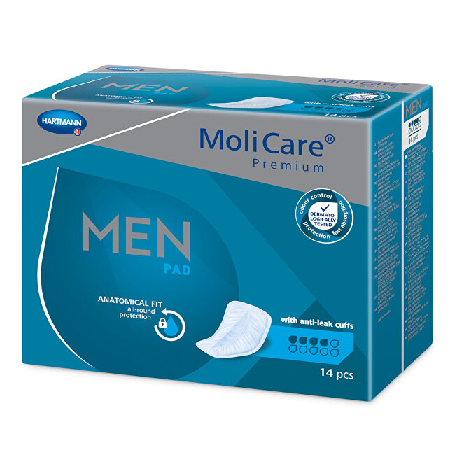 Zobrazit detail výrobku MoliCare MoliCare® Men 4 kapky savost 546 ml 14 ks Zobrazit detail výrobku MoliCare MoliCare® Men 4 kapky savost 546 ml 14 ks