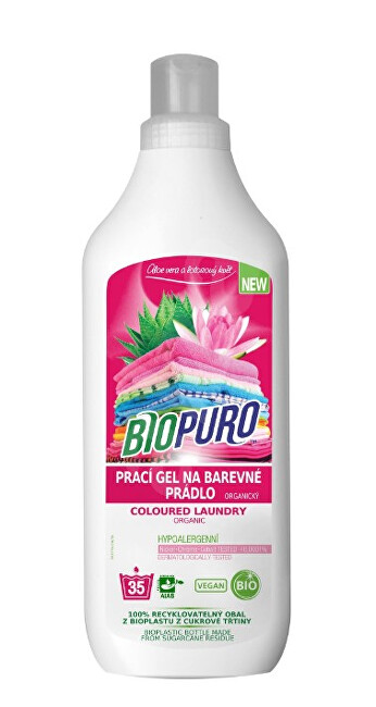 Zobrazit detail výrobku Biopuro Organický tekutý prací gel na barevné prádlo (35 praní) 1 l Zobrazit detail výrobku Biopuro Organický tekutý prací gel na barevné prádlo (35 praní) 1 l