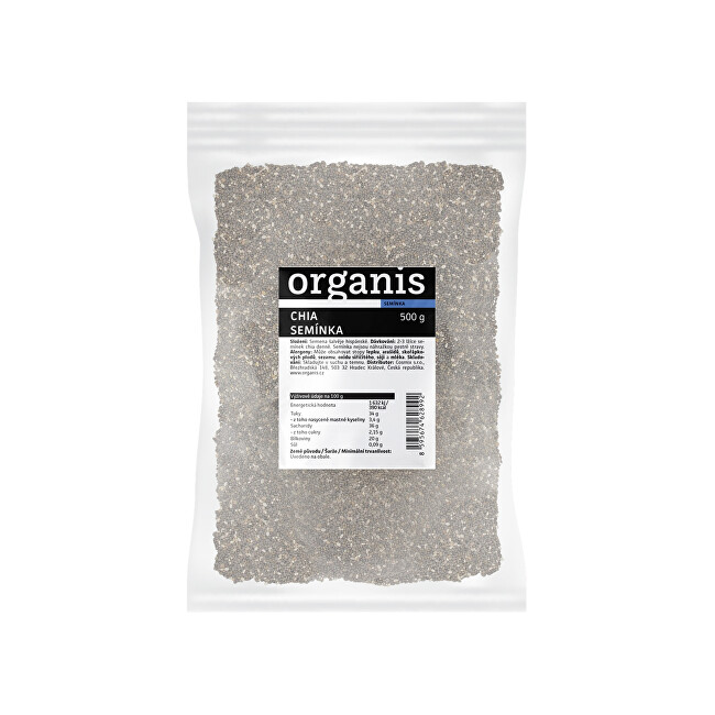 Zobrazit detail výrobku Organis Organis Chia semínka 500 g Zobrazit detail výrobku Organis Organis Chia semínka 500 g