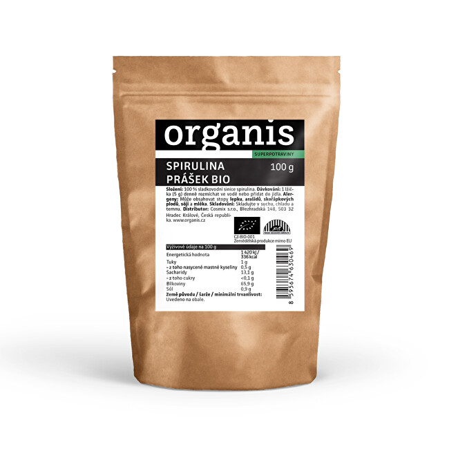 Zobrazit detail výrobku Organis Organis Spirulina prášek 100 g Zobrazit detail výrobku Organis Organis Spirulina prášek 100 g