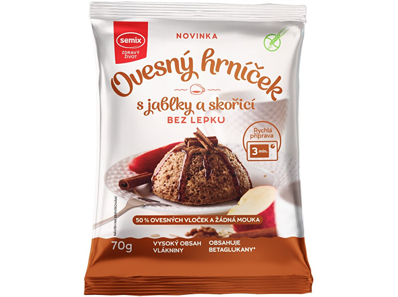 Zobrazit detail výrobku Semix Ovesný hrníček s jablky a skořicí 70g Zobrazit detail výrobku Semix Ovesný hrníček s jablky a skořicí 70g