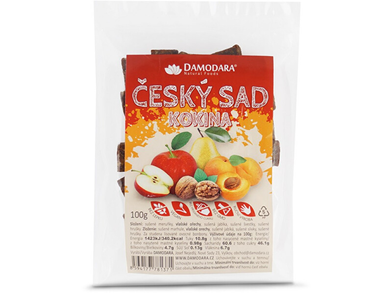 Zobrazit detail výrobku Damodara Ovocné kokina Český sad 100g Zobrazit detail výrobku Damodara Ovocné kokina Český sad 100g