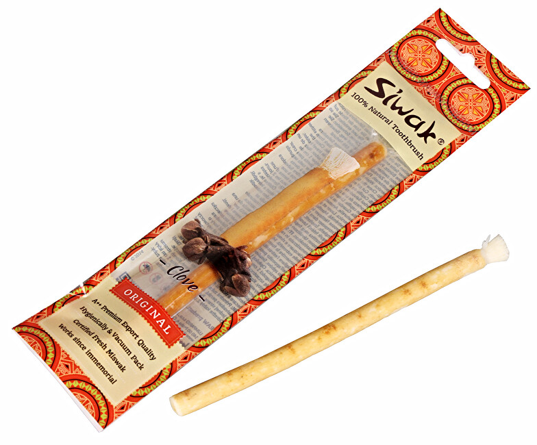 Zobrazit detail výrobku Siwak Přírodní zubní kartáček s příchutí hřebíčku Zobrazit detail výrobku Siwak Přírodní zubní kartáček s příchutí hřebíčku