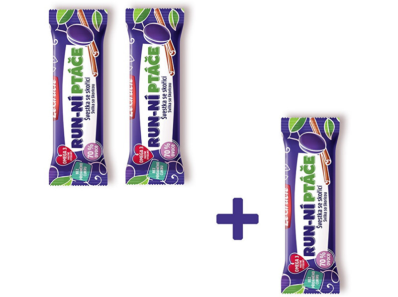 Zobrazit detail výrobku LeGracie Tyčinka chia Run-ní ptáče se švestkou a skořicí 35g AKCE 2+1 ZDARMA Zobrazit detail výrobku LeGracie Tyčinka chia Run-ní ptáče se švestkou a skořicí 35g AKCE 2+1 ZDARMA
