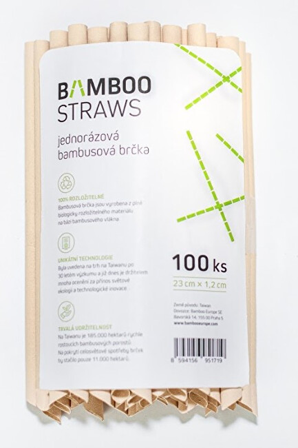 Zobrazit detail výrobku Bamboo Europe Bambusové brčko 12 mm x 23 mm bag 100 ks Zobrazit detail výrobku Bamboo Europe Bambusové brčko 12 mm x 23 mm bag 100 ks