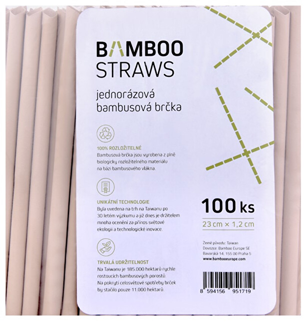 Zobrazit detail výrobku Bamboo Europe Bambusové brčko 12 mm x 23 mm bag 100 ks Zobrazit detail výrobku Bamboo Europe Bambusové brčko 12 mm x 23 mm bag 100 ks