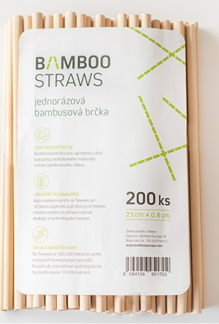 Zobrazit detail výrobku Bamboo Europe Bambusové brčko 8 mm x 23 mm bag 200 ks Zobrazit detail výrobku Bamboo Europe Bambusové brčko 8 mm x 23 mm bag 200 ks