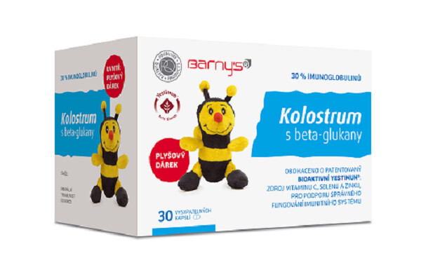 Zobrazit detail výrobku Barny´s Barny´s Kolostrum s beta-glukany 30 tablet + dárek Zobrazit detail výrobku Barny´s Barny´s Kolostrum s beta-glukany 30 tablet + dárek