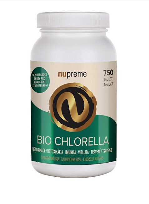Zobrazit detail výrobku Nupreme Chlorella 750 tablet BIO Zobrazit detail výrobku Nupreme Chlorella 750 tablet BIO
