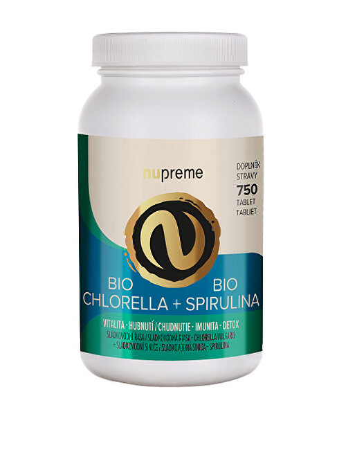 Zobrazit detail výrobku Nupreme Chlorella + Spirulina 750 tablet BIO Zobrazit detail výrobku Nupreme Chlorella + Spirulina 750 tablet BIO
