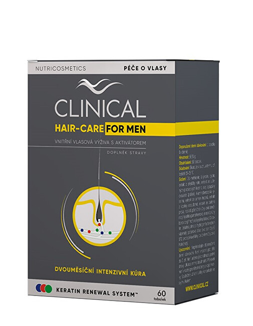 Zobrazit detail výrobku Clinical Clinical Hair-Care for MEN tob.60 – kúra na 2. měsíce Zobrazit detail výrobku Clinical Clinical Hair-Care for MEN tob.60 – kúra na 2. měsíce