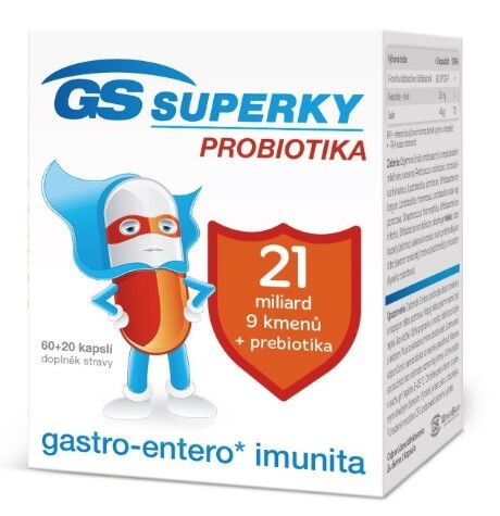 Zobrazit detail výrobku GreenSwan GS Superky probiotika 60+20 kapslí Zobrazit detail výrobku GreenSwan GS Superky probiotika 60+20 kapslí