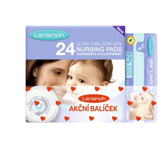 Zobrazit detail výrobku Lansinoh Lansinoh COMBI PACK HPA lanolin 40 ml & vložky do podprsenky 24 ks Zobrazit detail výrobku Lansinoh Lansinoh COMBI PACK HPA lanolin 40 ml & vložky do podprsenky 24 ks