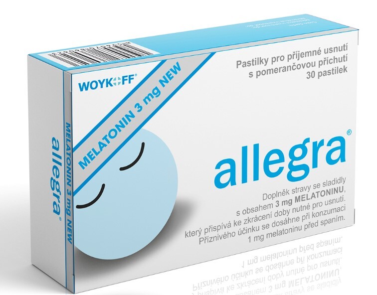 Zobrazit detail výrobku Woykoff Melatonin allegra 3 mg NEW 30 pastilek Zobrazit detail výrobku Woykoff Melatonin allegra 3 mg NEW 30 pastilek