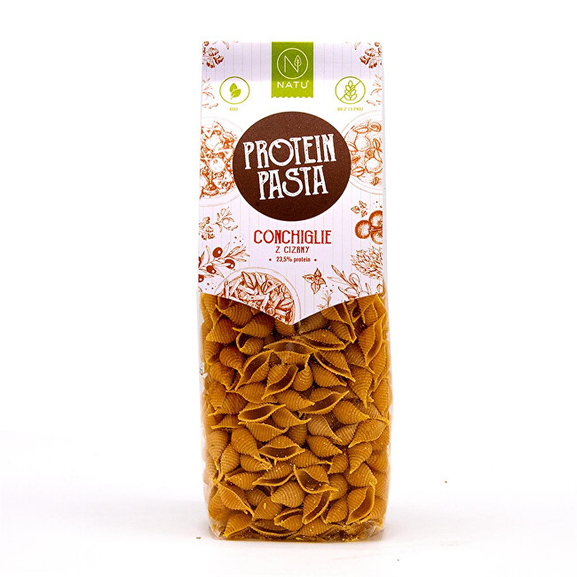 Zobrazit detail výrobku Natu Protein pasta Conchiglie z cizrny BIO 250 g Zobrazit detail výrobku Natu Protein pasta Conchiglie z cizrny BIO 250 g