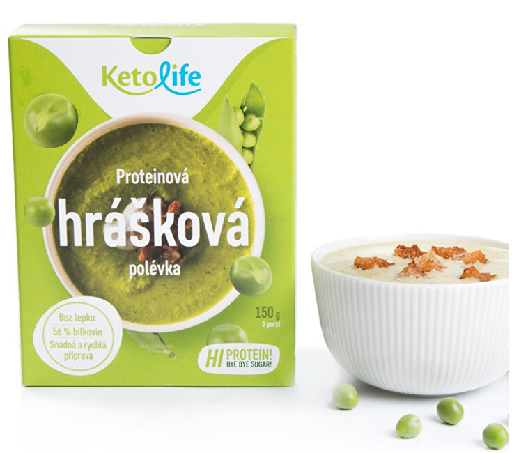 KetoLife Proteinová polévka - Hrášková 5 x 30 g