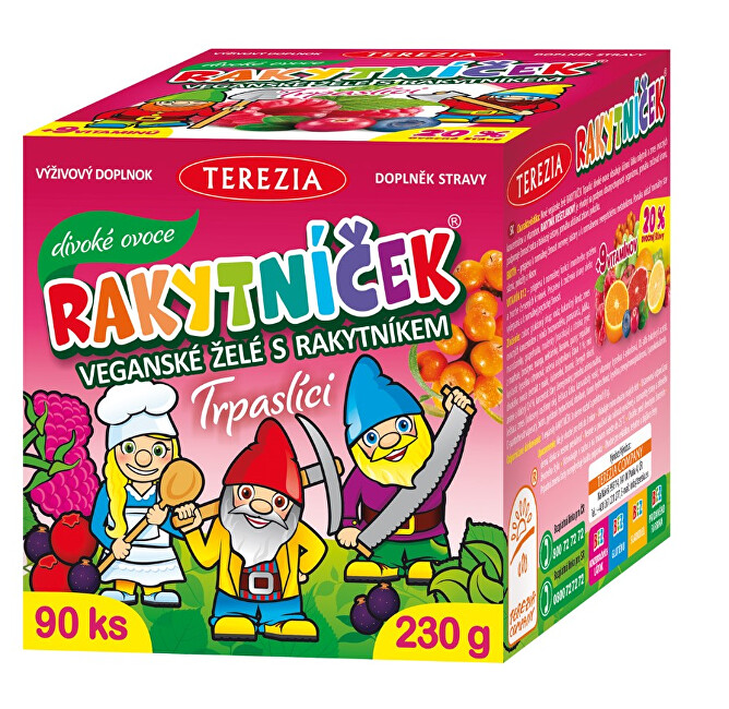 Zobrazit detail výrobku Terezia Company RAKYTNÍČEK veganské želé DIVOKÉ OVOCE 90 ks Zobrazit detail výrobku Terezia Company RAKYTNÍČEK veganské želé DIVOKÉ OVOCE 90 ks