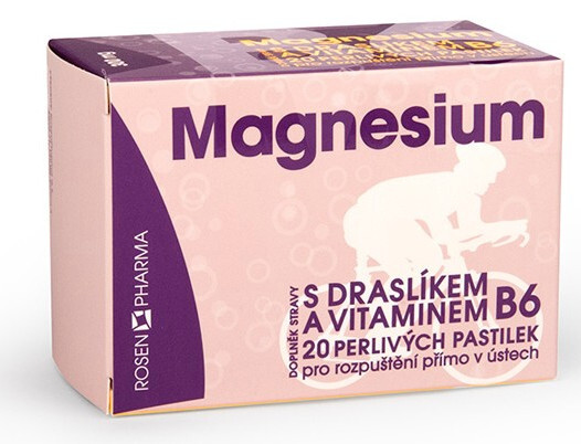 Zobrazit detail výrobku Rosenpharma Rosen Magnesium 300 mg perlivé pastilky 20 ks Zobrazit detail výrobku Rosenpharma Rosen Magnesium 300 mg perlivé pastilky 20 ks