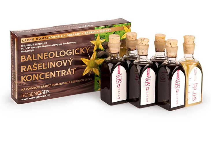 Zobrazit detail výrobku Rosenpharma RosenSPA 5+1 rašelinové koupele + olej Zobrazit detail výrobku Rosenpharma RosenSPA 5+1 rašelinové koupele + olej