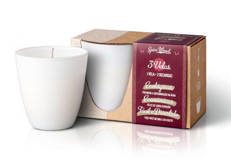 Zobrazit detail výrobku The Greatest Candle in the World Sada - 1x svíčka 130 g + 2x náplň Dřevo a koření Zobrazit detail výrobku The Greatest Candle in the World Sada - 1x svíčka 130 g + 2x náplň Dřevo a koření