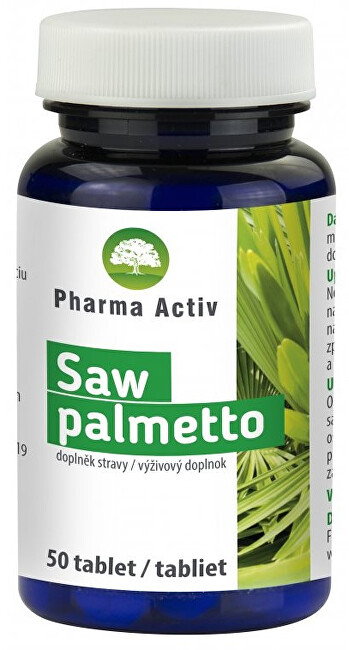 Zobrazit detail výrobku Pharma Activ Saw palmetto 50 kapslí Zobrazit detail výrobku Pharma Activ Saw palmetto 50 kapslí