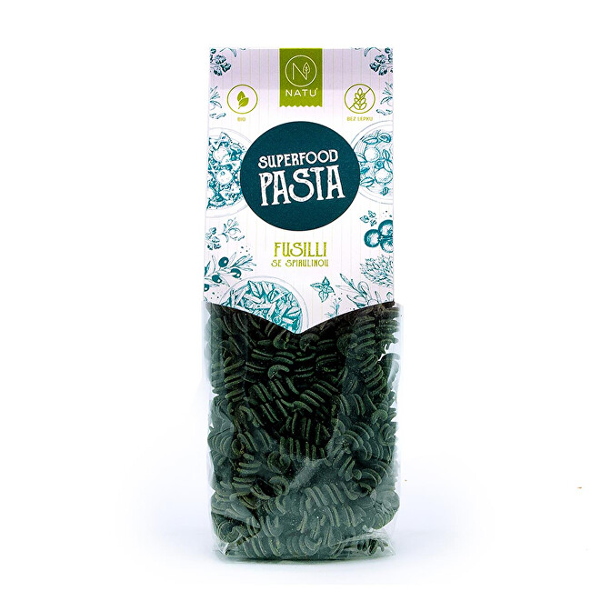 Zobrazit detail výrobku Natu Superfood pasta Fusilli se spirulinou 250 g Zobrazit detail výrobku Natu Superfood pasta Fusilli se spirulinou 250 g