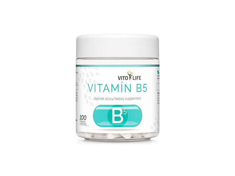 Zobrazit detail výrobku Vito life Vitamín B5, 100 tobolek Zobrazit detail výrobku Vito life Vitamín B5, 100 tobolek