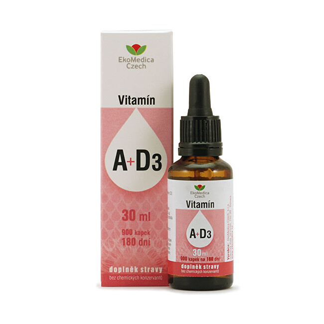 Zobrazit detail výrobku EkoMedica Czech vitamíny A + D3 v kapkách 30 ml Zobrazit detail výrobku EkoMedica Czech vitamíny A + D3 v kapkách 30 ml