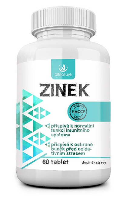 Zobrazit detail výrobku Allnature Allnature Zinek 60 tablet Zobrazit detail výrobku Allnature Allnature Zinek 60 tablet