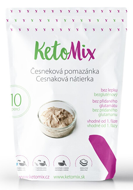 Zobrazit detail výrobku KetoMix Česneková pomazánka Ketomix 300 g (10 porcí) Zobrazit detail výrobku KetoMix Česneková pomazánka Ketomix 300 g (10 porcí)