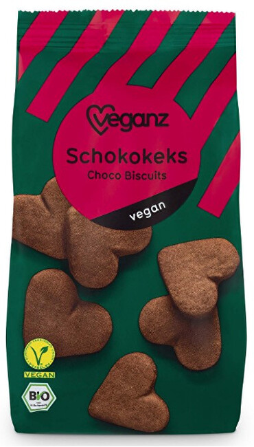 Zobrazit detail výrobku Veganz Čokoládové sušenky, Bio 150 g Zobrazit detail výrobku Veganz Čokoládové sušenky, Bio 150 g