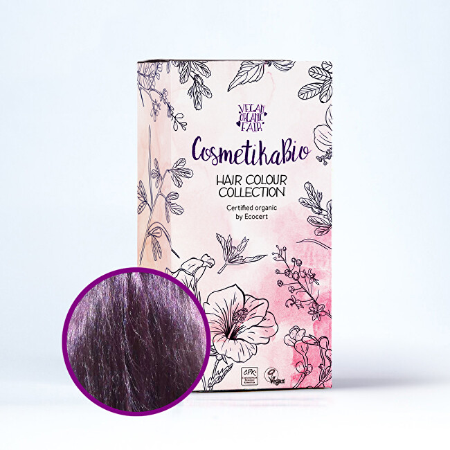 Zobrazit detail výrobku Cosmetikabio Cosmetikabio Hennová barva, fialová 100 g Zobrazit detail výrobku Cosmetikabio Cosmetikabio Hennová barva, fialová 100 g