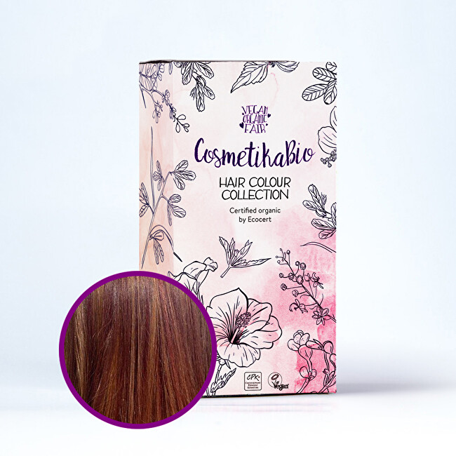 Zobrazit detail výrobku Cosmetikabio Cosmetikabio Hennová barva, kaštanově červená 100 g Zobrazit detail výrobku Cosmetikabio Cosmetikabio Hennová barva, kaštanově červená 100 g