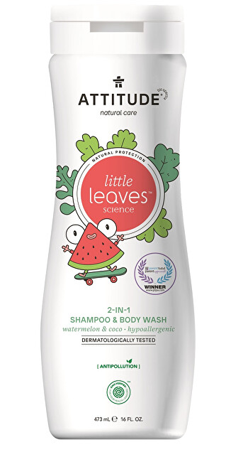 Zobrazit detail výrobku ATTITUDE Dětské tělové mýdlo a šampon (2 v 1) ATTITUDE Little leaves s vůní melounu a kokosu 473 ml Zobrazit detail výrobku ATTITUDE Dětské tělové mýdlo a šampon (2 v 1) ATTITUDE Little leaves s vůní melounu a kokosu 473 ml