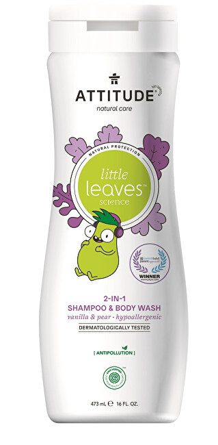 Zobrazit detail výrobku ATTITUDE Dětské tělové mýdlo a šampon (2 v 1) ATTITUDE Little leaves s vůní vanilky a hrušky 473 ml Zobrazit detail výrobku ATTITUDE Dětské tělové mýdlo a šampon (2 v 1) ATTITUDE Little leaves s vůní vanilky a hrušky 473 ml