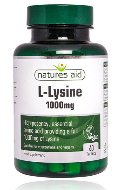 Zobrazit detail výrobku Natures Aid L-Lysín 1000 mg - 60 tablet Zobrazit detail výrobku Natures Aid L-Lysín 1000 mg - 60 tablet