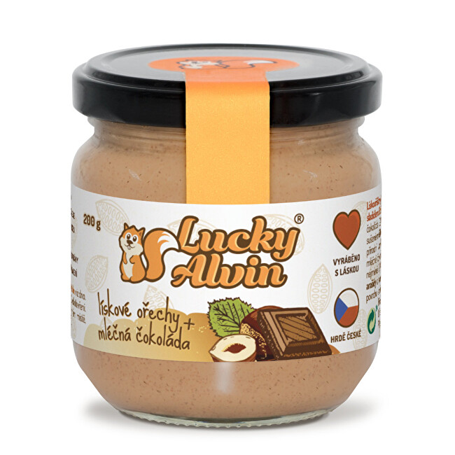 Zobrazit detail výrobku Lucky Alvin Lískové ořechy + mléčná čokoláda 200 g Zobrazit detail výrobku Lucky Alvin Lískové ořechy + mléčná čokoláda 200 g