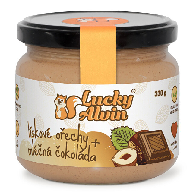 Zobrazit detail výrobku Lucky Alvin Lískové ořechy + mléčná čokoláda 330 g Zobrazit detail výrobku Lucky Alvin Lískové ořechy + mléčná čokoláda 330 g