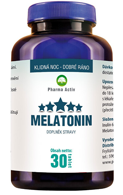 Zobrazit detail výrobku Pharma Activ Melatonin 30 tablet Zobrazit detail výrobku Pharma Activ Melatonin 30 tablet