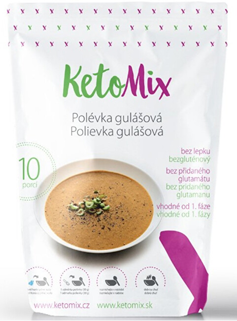 Zobrazit detail výrobku KetoMix Proteinová polévka 300 g (10 porcí) - gulášová Zobrazit detail výrobku KetoMix Proteinová polévka 300 g (10 porcí) - gulášová