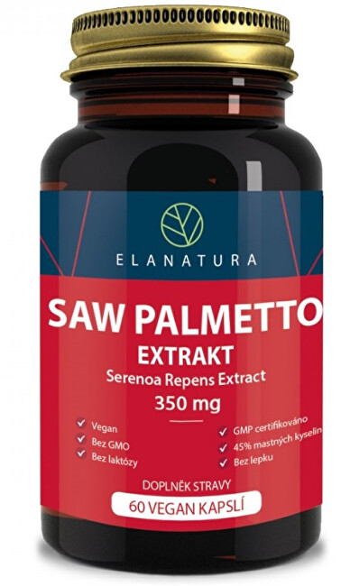 Zobrazit detail výrobku Elanatura Saw Palmetto - extract 330 mg - 60 kapslí Zobrazit detail výrobku Elanatura Saw Palmetto - extract 330 mg - 60 kapslí